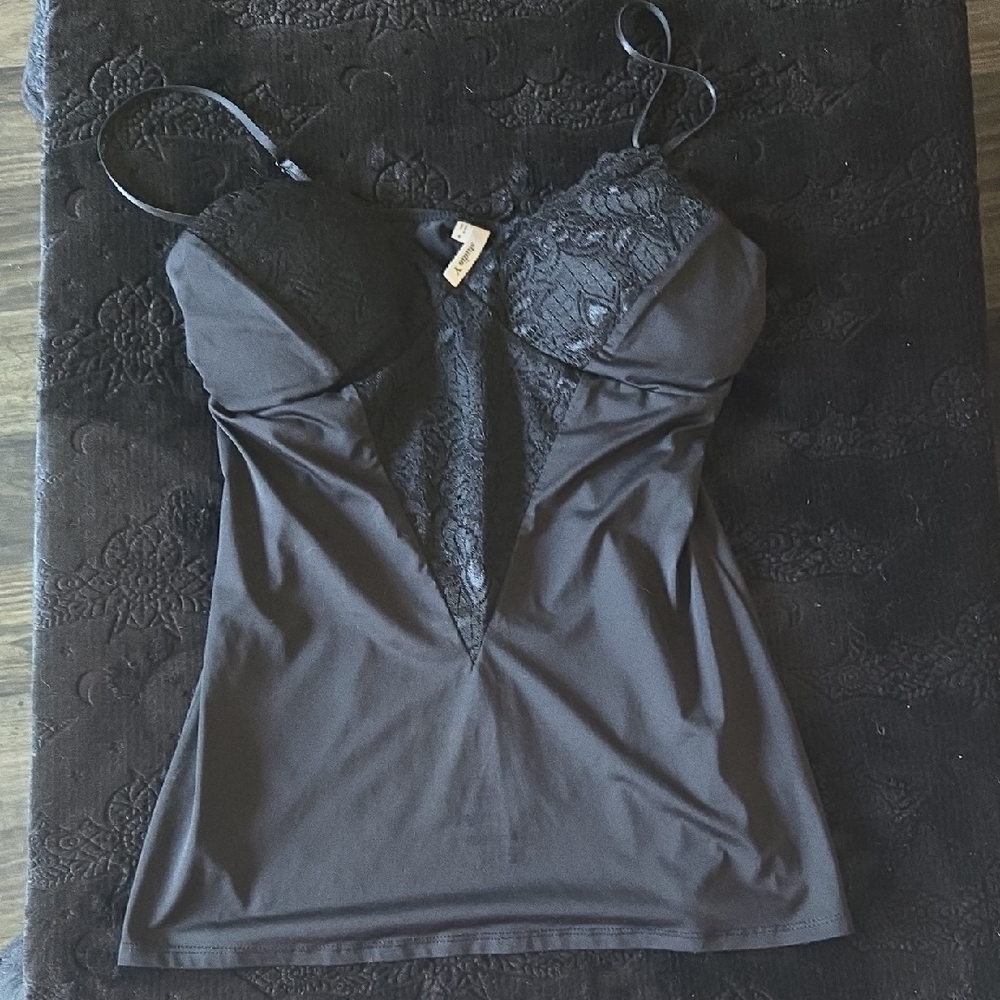 Studio Y Black Bustier Bodysuit Camisole